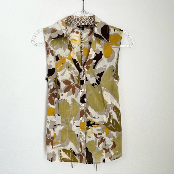 NIC+ZOE Tops - NIC & ZOE TAN/BROWN Sleeveless Top Blouse SIZE 4